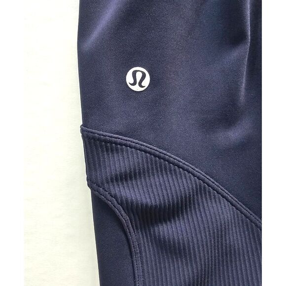 Lululemon ivivva Girls Leggings | Navy Ankle Style | Like New - Picture 1 of 10
